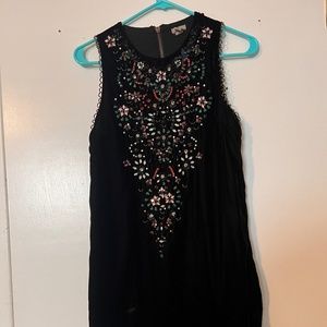 Mini velvet dress